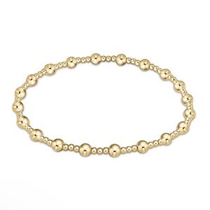 Enewton Classic Sincerity Pattern 4mm Gold Bead Bracelet $48 NEW New